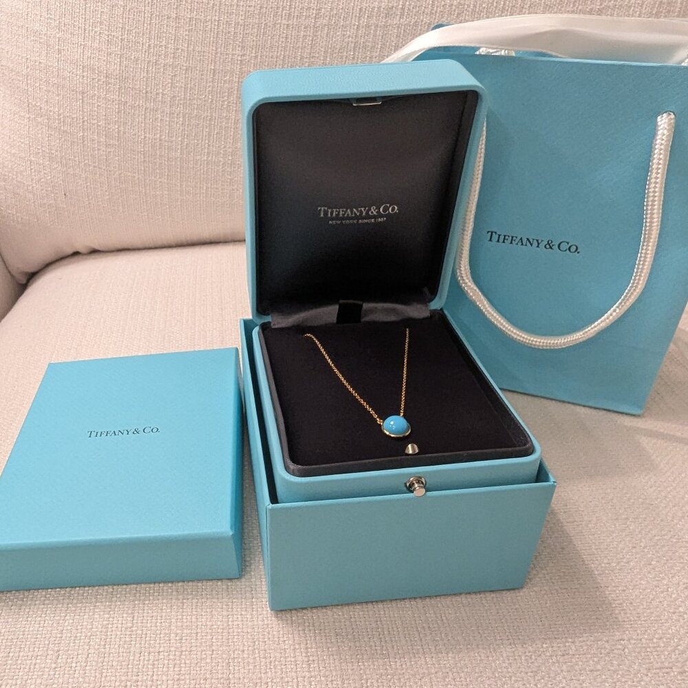Tiffany & Co Elsa Peretti Color by the Yard Turquoise Pendant